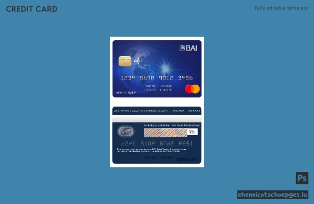 Beispielvorschau der Cabo Verde BAI Bank Mastercard